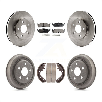 [Avant + Arrière] Kit de Disque et plaquette (semi-métallique) de frein pour Neon Dodge Plymouth Chrysler SX 2.0 K8F-103241 par Transit Auto
