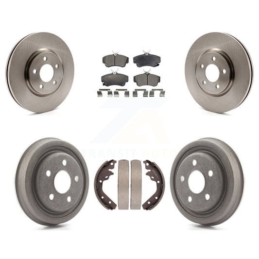 [Avant + Arrière] Kit de Disque et plaquette (semi-métallique) de frein pour 2003 Dodge Neon SRT-4 K8F-103244
