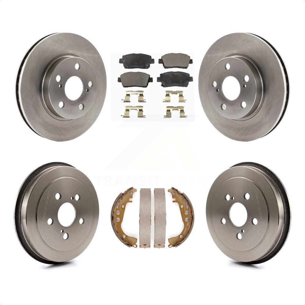 [Avant + Arrière] Kit de Disque et plaquette (semi-métallique) de frein pour 2000 Toyota Celica GT K8F-103245 par Transit Auto
