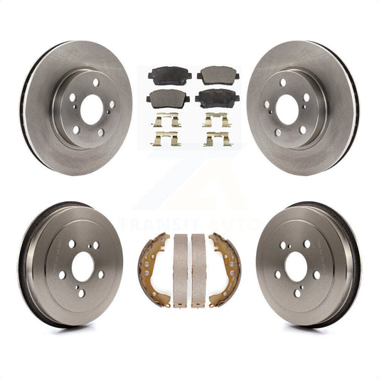 [Avant + Arrière] Kit de Disque et plaquette (semi-métallique) de frein pour 2000 Toyota Celica GT K8F-103245 par Transit Auto