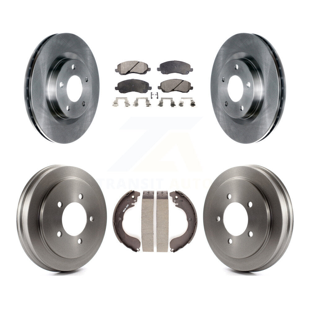 [Avant + Arrière] Kit de Disque et plaquette (semi-métallique) de frein pour Jeep Patriot Compass Dodge Caliber Chrysler Sebring Avenger K8F-103253