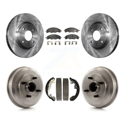 [Avant + Arrière] Kit de Disque et plaquette (semi-métallique) de frein pour 2008 Ford Focus Wheel Bearing Includes K8F-103255