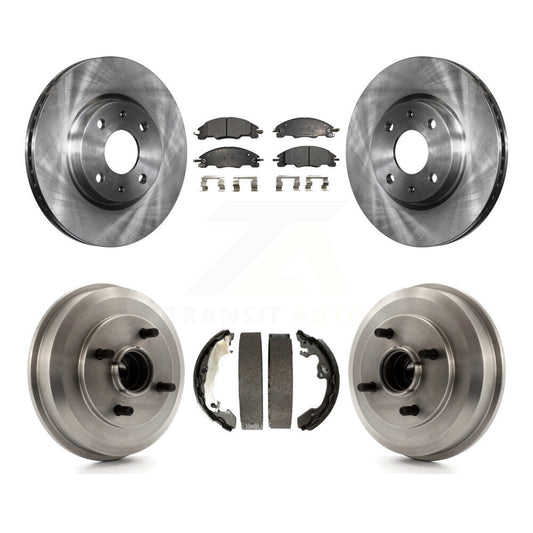 [Avant + Arrière] Kit de Disque et plaquette (semi-métallique) de frein pour 2008 Ford Focus Wheel Bearing Includes K8F-103255