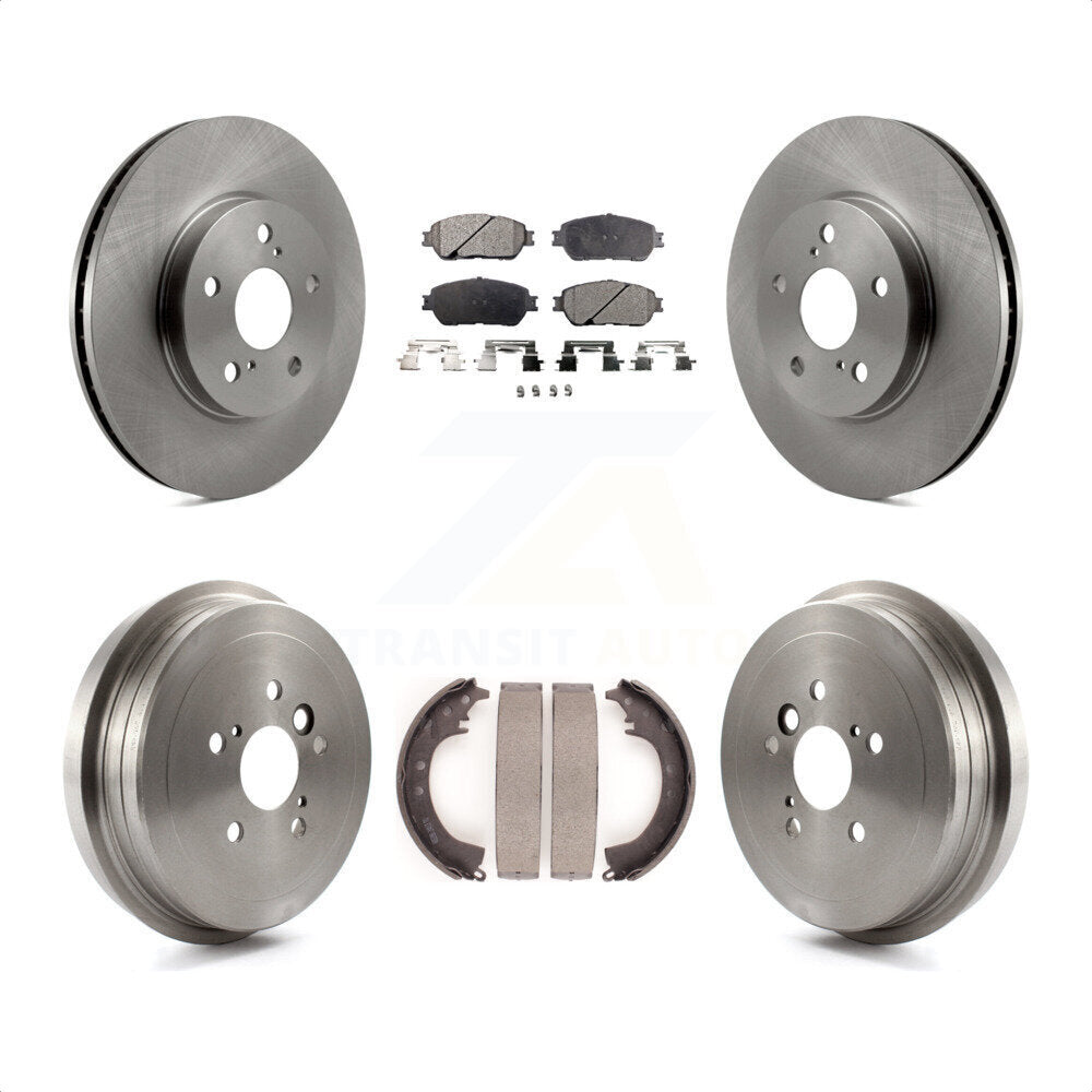 [Avant + Arrière] Kit de Disque et plaquette (semi-métallique) de frein pour 2005-2006 Toyota Camry SE XLE Vehicles Manufactured In Japan K8F-103263 par Transit Auto