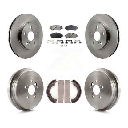 [Avant + Arrière] Kit de Disque et plaquette (semi-métallique) de frein pour 2005-2006 Toyota Camry SE XLE Vehicles Manufactured In Japan K8F-103263 par Transit Auto