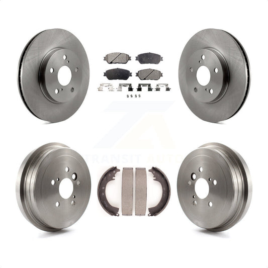 [Avant + Arrière] Kit de Disque et plaquette (semi-métallique) de frein pour 2005-2006 Toyota Camry SE XLE Vehicles Manufactured In Japan K8F-103263 par Transit Auto