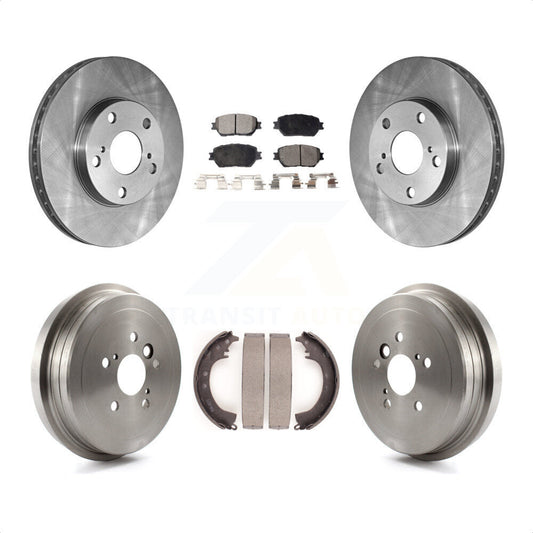 [Avant + Arrière] Kit de Disque et plaquette (semi-métallique) de frein pour 2005-2006 Toyota Camry Base LE Vehicles Manufactured In Japan K8F-103264 par Transit Auto