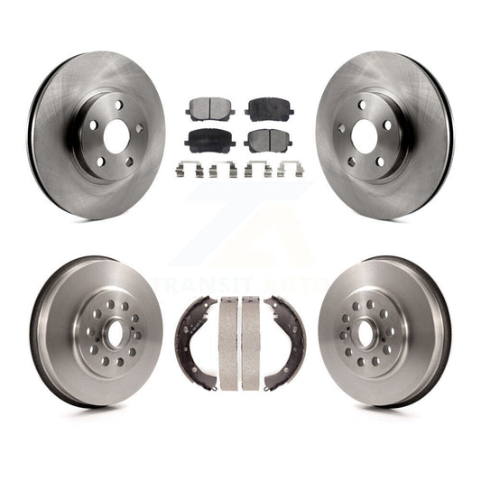 [Avant + Arrière] Kit de Disque et plaquette (semi-métallique) de frein pour 2003-2006 Toyota Matrix Pontiac Vibe AWD K8F-103269