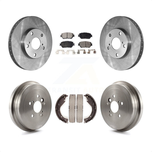 [Avant + Arrière] Kit de Disque et plaquette (semi-métallique) de frein pour 2006 Toyota Camry Base LE Vehicles Manufactured In USA K8F-103275 par Transit Auto