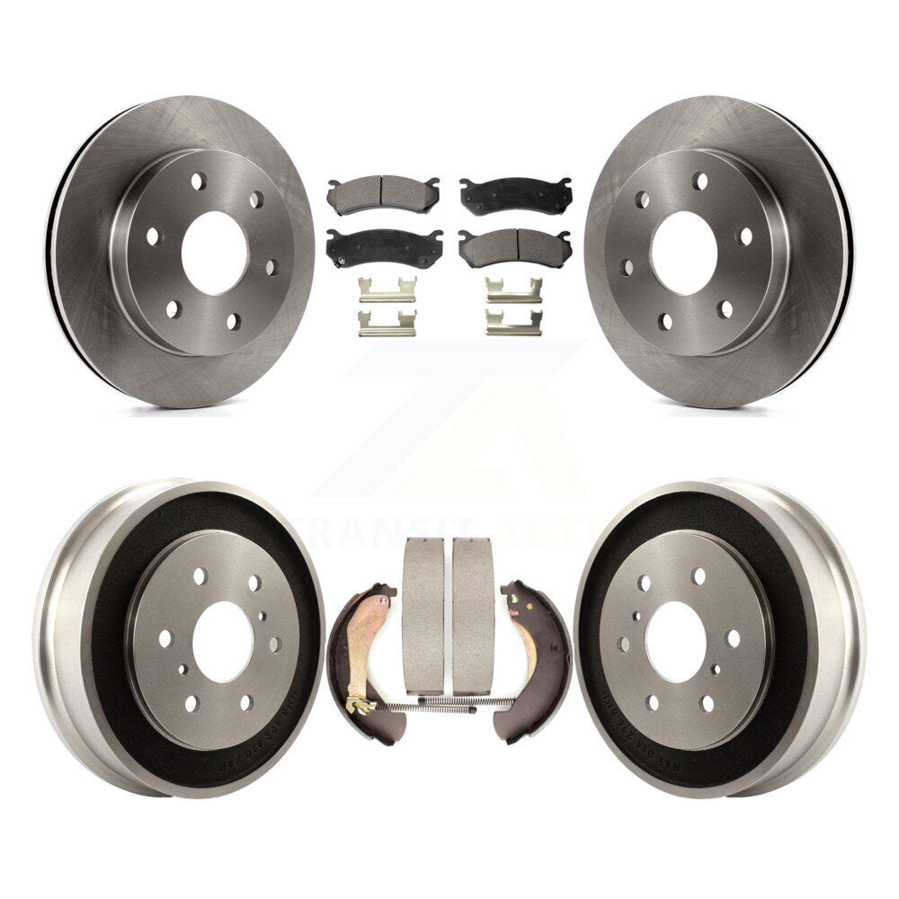 [Avant + Arrière] Kit de Disque et plaquette (semi-métallique) de frein pour Chevrolet Silverado 1500 GMC Sierra Classic K8F-103277