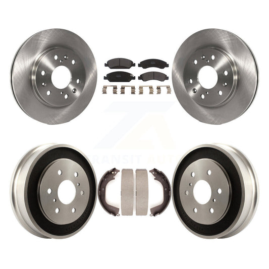 [Avant + Arrière] Kit de Disque et plaquette (semi-métallique) de frein pour 2008 Chevrolet Silverado 1500 GMC Sierra avec Vehicles Using Hold Down Pins K8F-103278