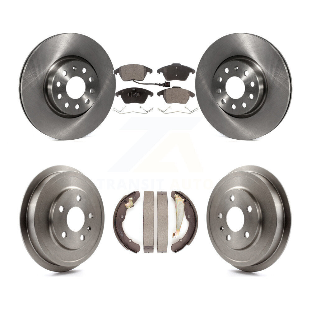 [Avant + Arrière] Kit de Disque et plaquette (semi-métallique) de frein pour Volkswagen Jetta Beetle avec 312mm Diameter Rotor K8F-103279