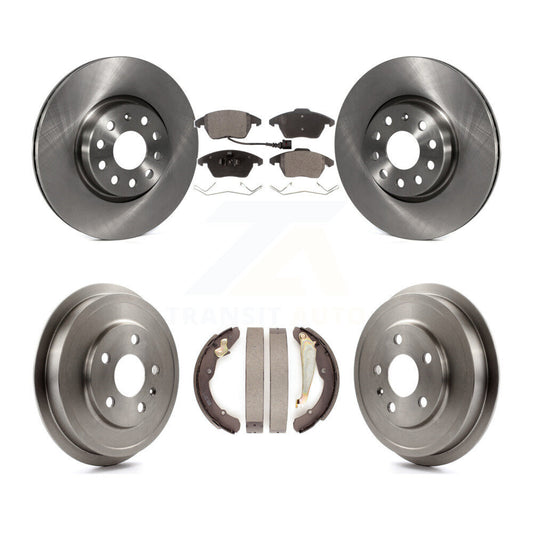 [Avant + Arrière] Kit de Disque et plaquette (semi-métallique) de frein pour Volkswagen Jetta Beetle avec 312mm Diameter Rotor K8F-103279