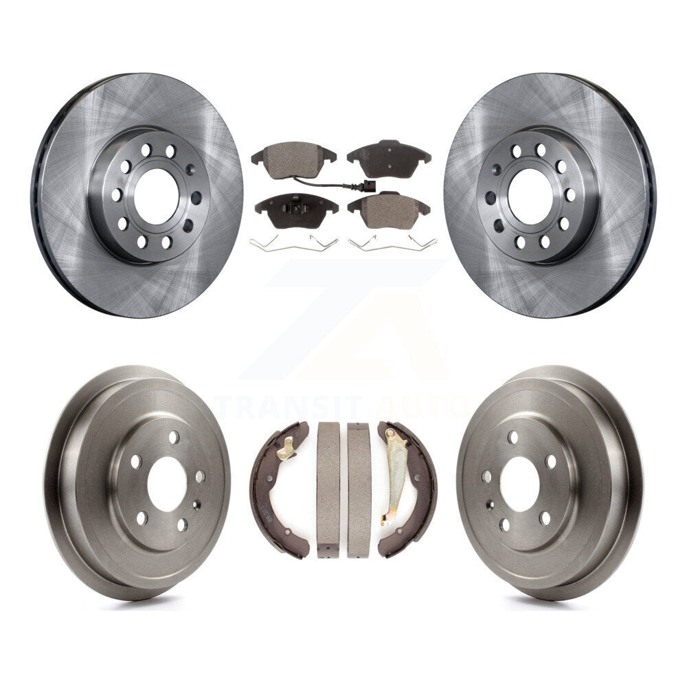 [Avant + Arrière] Kit de Disque et plaquette (semi-métallique) de frein pour Volkswagen Jetta Beetle avec 288mm Diameter Rotor K8F-103281