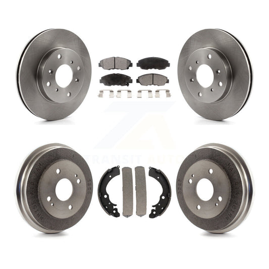 [Avant + Arrière] Kit de Disque et plaquette (semi-métallique) de frein pour 1998-2002 Honda Accord Coupe avec 2.3L K8F-103288