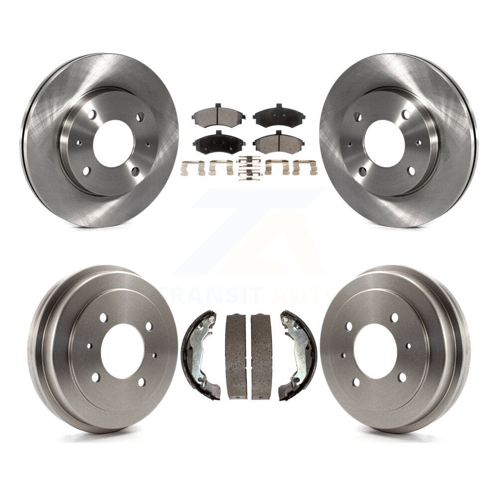 [Avant + Arrière] Kit de Disque et plaquette (semi-métallique) de frein pour Hyundai Elantra rear brakes K8F-103292