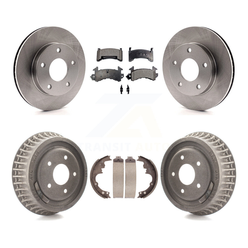 [Avant + Arrière] Kit de Disque et plaquette (semi-métallique) de frein pour Chevrolet S10 GMC Sonoma Blazer Jimmy Oldsmobile Bravada Typhoon K8F-103293