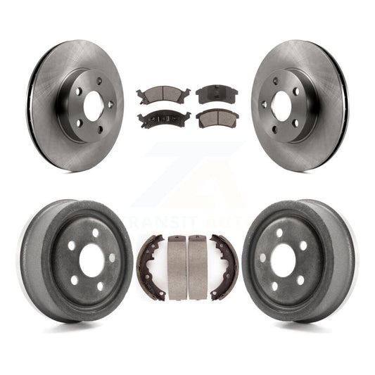 [Avant + Arrière] Kit de Disque et plaquette (semi-métallique) de frein pour Pontiac Sunfire Chevrolet Grand Am Buick Skylark Corsica Cavalier Oldsmobile Achieva Beretta Sunbird Cutlass Calais K8F-103297