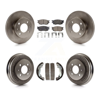 [Avant + Arrière] Kit de Disque et plaquette (semi-métallique) de frein pour 2006 Hyundai Accent Hatchback To 09 30 05 K8F-103301