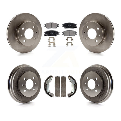 [Avant + Arrière] Kit de Disque et plaquette (semi-métallique) de frein pour 2003-2005 Hyundai Accent K8F-103303