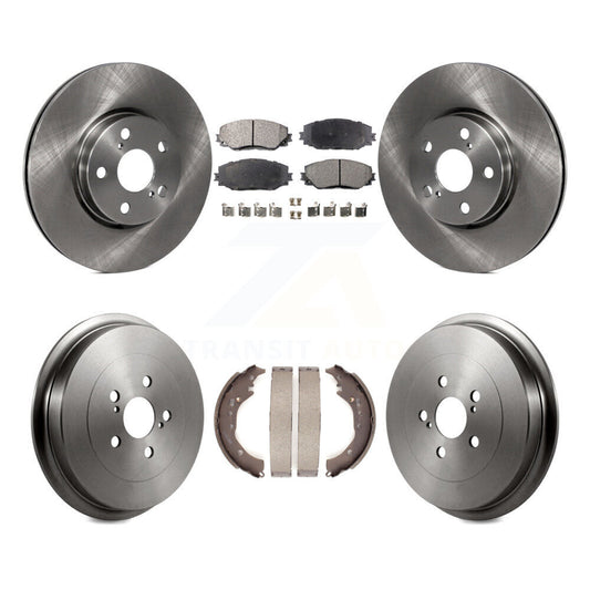 [Avant + Arrière] Kit de Disque et plaquette (semi-métallique) de frein pour Toyota Corolla K8F-103304