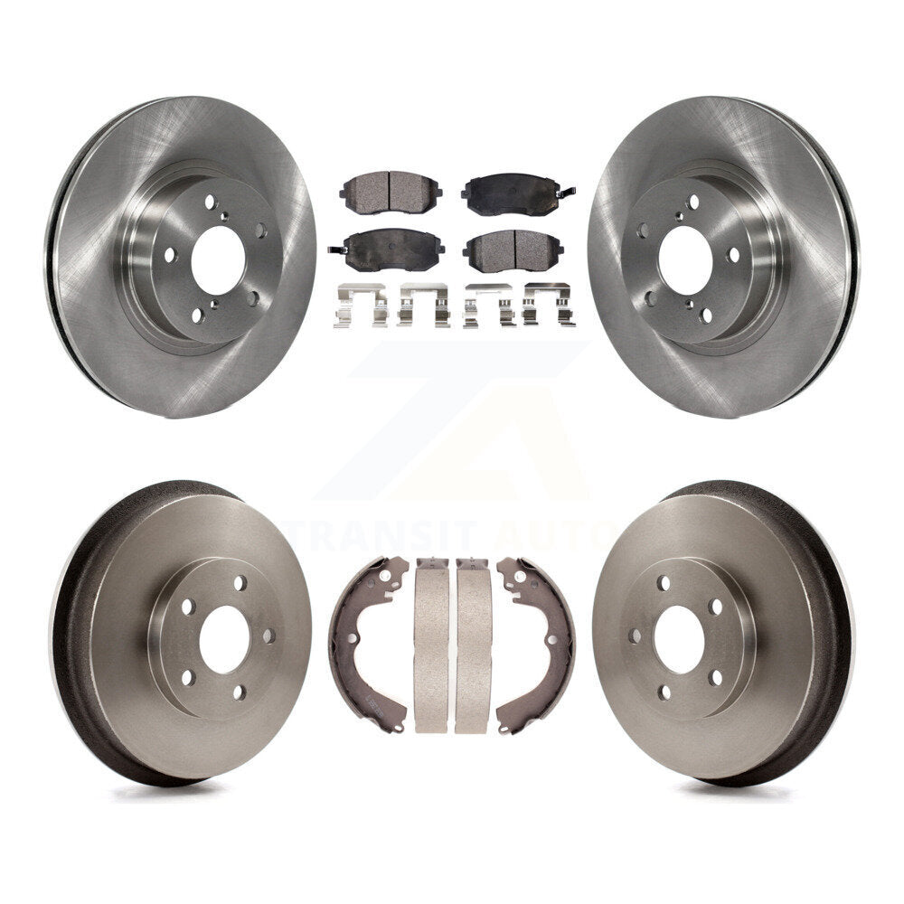 [Avant + Arrière] Kit de Disque et plaquette (semi-métallique) de frein pour 2002-2004 Subaru Impreza Outback RS TS K8F-103307