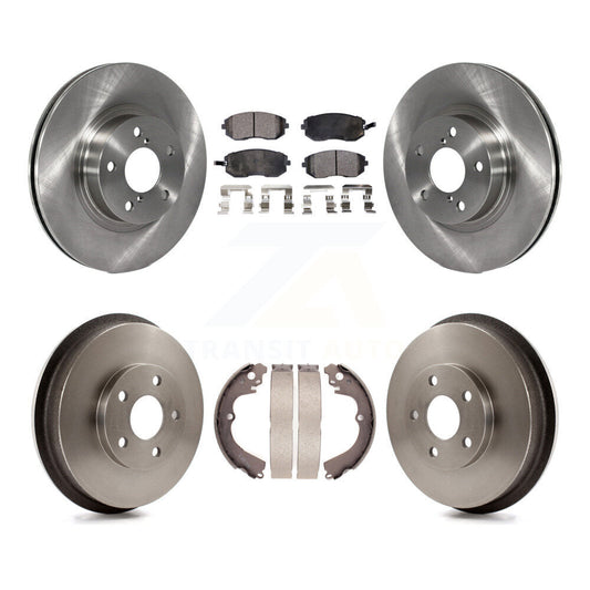 [Avant + Arrière] Kit de Disque et plaquette (semi-métallique) de frein pour 2002-2004 Subaru Impreza Outback RS TS K8F-103307