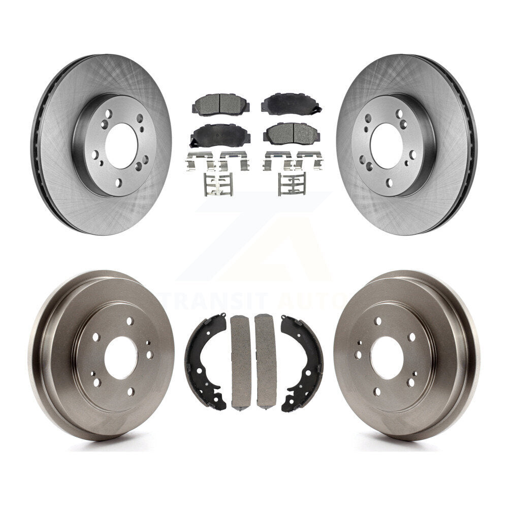 [Avant + Arrière] Kit de Disque et plaquette (semi-métallique) de frein pour 1997-2001 Honda CR-V K8F-103312