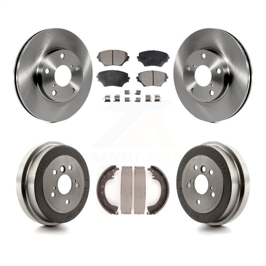 [Avant + Arrière] Kit de Disque et plaquette (semi-métallique) de frein pour 2001-2002 Toyota RAV4 GAS engine K8F-103321 par Transit Auto