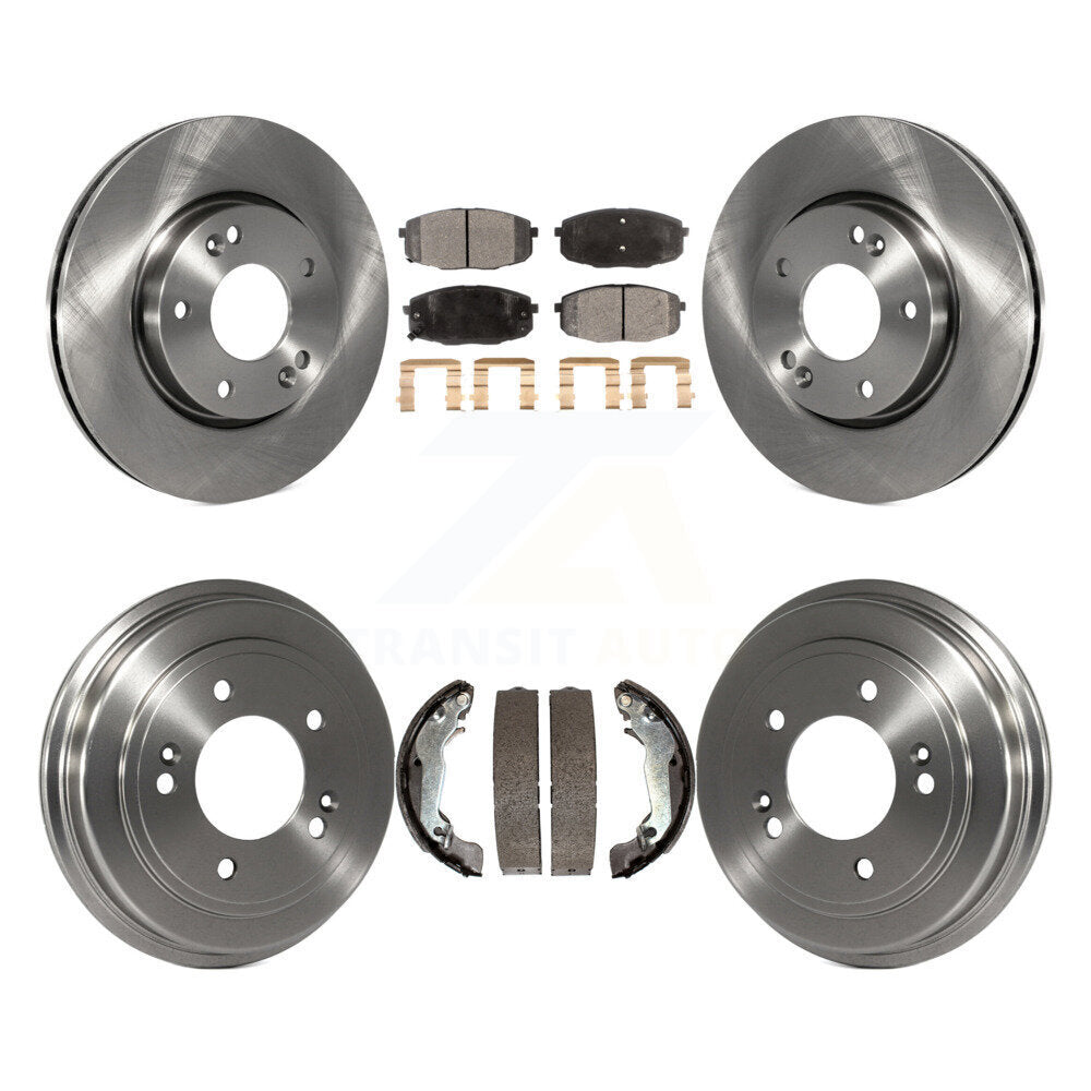 [Avant + Arrière] Kit de Disque et plaquette (semi-métallique) de frein pour 2009 Hyundai Elantra Touring K8F-103326