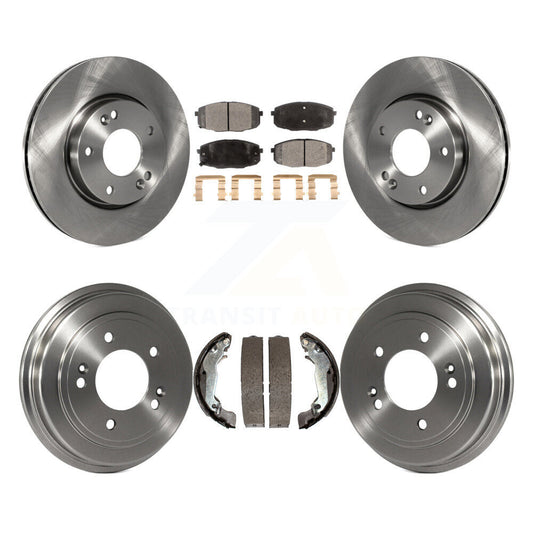 [Avant + Arrière] Kit de Disque et plaquette (semi-métallique) de frein pour 2009 Hyundai Elantra Touring K8F-103326