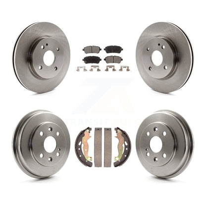 [Avant + Arrière] Kit de Disque et plaquette (semi-métallique) de frein pour 2011-2014 Mazda 2 K8F-103327
