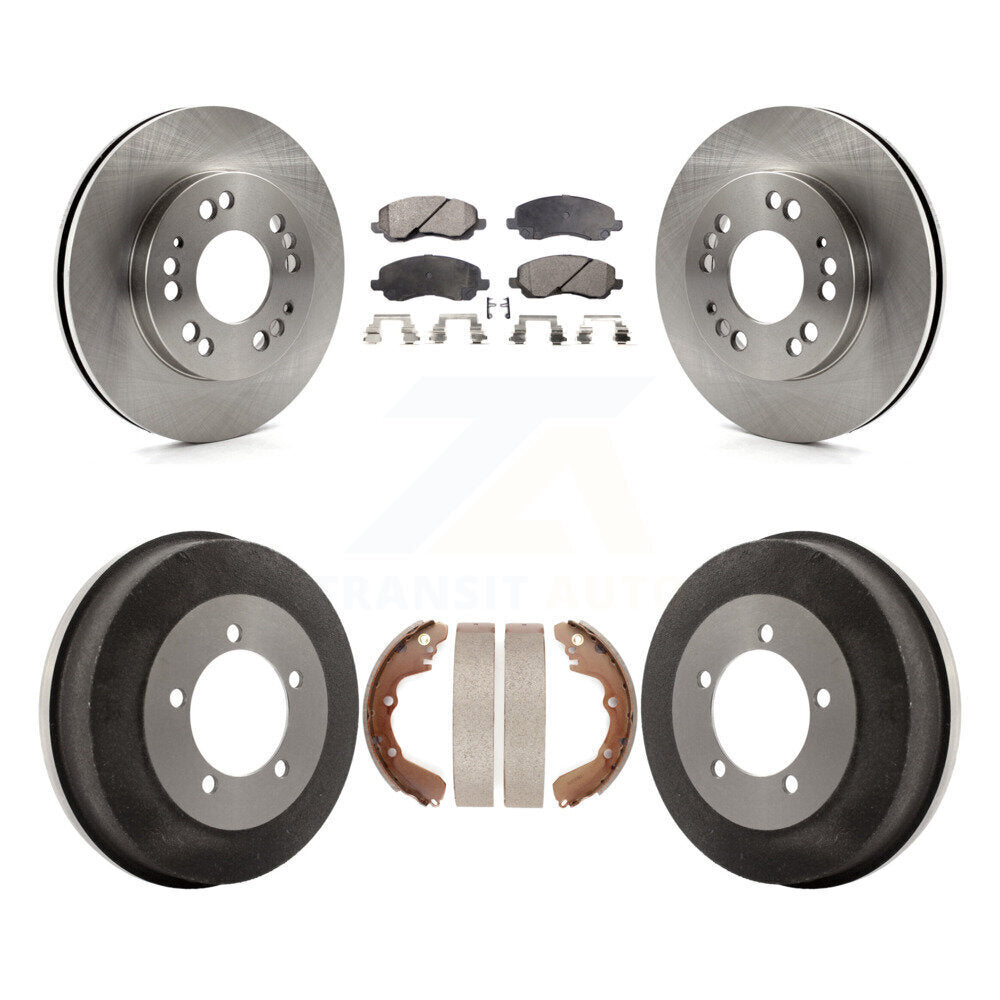 [Avant + Arrière] Kit de Disque et plaquette (semi-métallique) de frein pour 2001 Mitsubishi Eclipse Galant From 06/01 2.4L K8F-103329