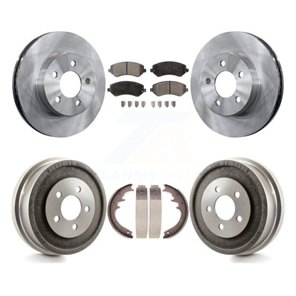 [Avant + Arrière] Kit de Disque et plaquette (semi-métallique) de frein pour 2002 Jeep Liberty K8F-103331