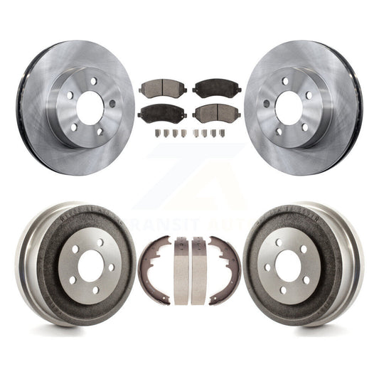 [Avant + Arrière] Kit de Disque et plaquette (semi-métallique) de frein pour 2002 Jeep Liberty K8F-103331
