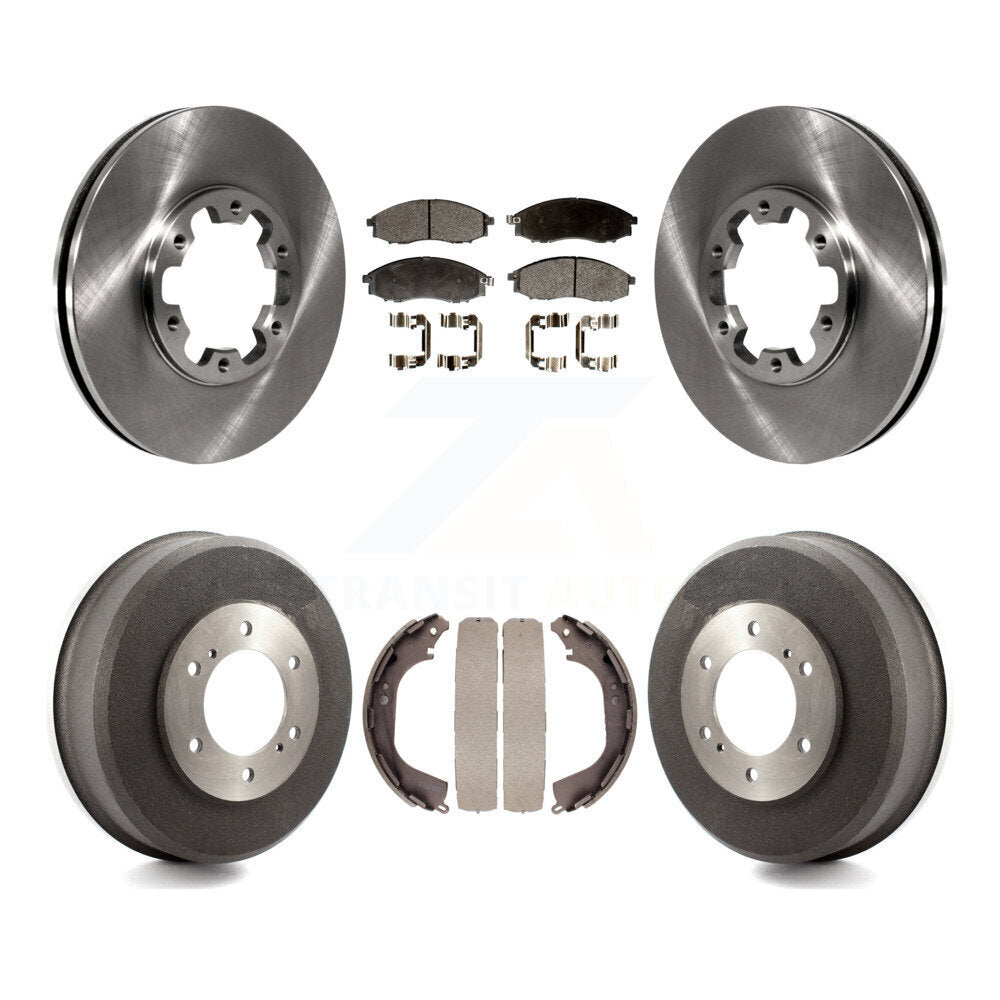 [Avant + Arrière] Kit de Disque et plaquette (semi-métallique) de frein pour Nissan Xterra Frontier K8F-103332