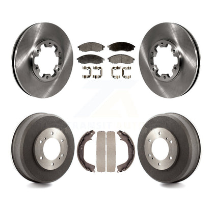 [Avant + Arrière] Kit de Disque et plaquette (semi-métallique) de frein pour Nissan Xterra Frontier K8F-103332