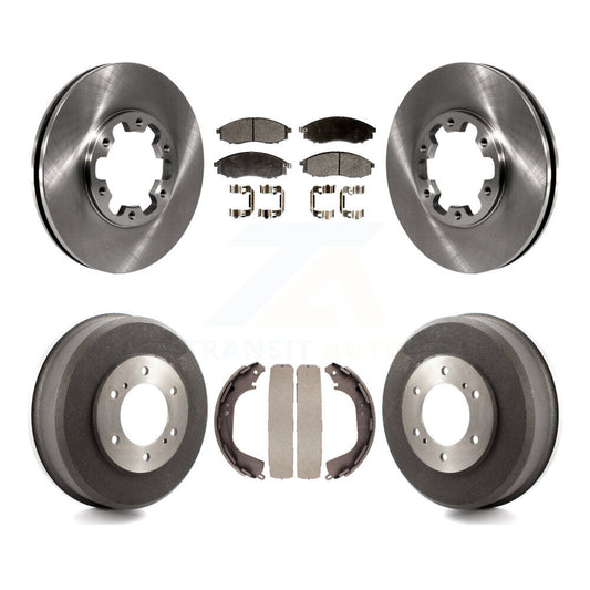 [Avant + Arrière] Kit de Disque et plaquette (semi-métallique) de frein pour Nissan Xterra Frontier K8F-103332