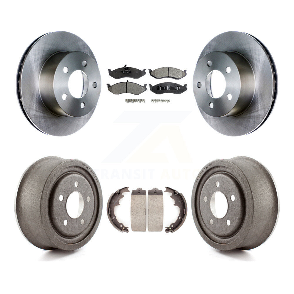 [Avant + Arrière] Kit de Disque et plaquette (semi-métallique) de frein pour Jeep TJ K8F-103337