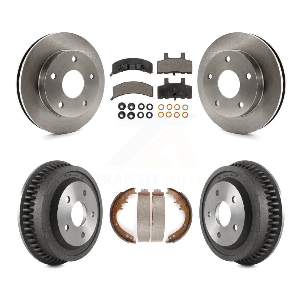 [Avant + Arrière] Kit de Disque et plaquette (semi-métallique) de frein pour 1994-1999 Dodge Ram 1500 4WD K8F-103342