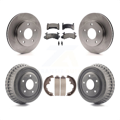 [Avant + Arrière] Kit de Disque et plaquette (semi-métallique) de frein pour Chevrolet S10 Blazer GMC S15 Jimmy Sonoma Buick Riviera Oldsmobile Toronado Syclone Bravada K8F-103348 par Transit Auto