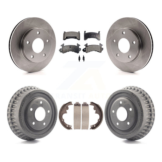 [Avant + Arrière] Kit de Disque et plaquette (semi-métallique) de frein pour Chevrolet S10 Blazer GMC S15 Jimmy Sonoma Buick Riviera Oldsmobile Toronado Syclone Bravada K8F-103348