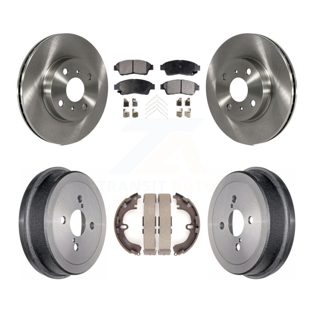 [Avant + Arrière] Kit de Disque et plaquette (semi-métallique) de frein pour 1993-1997 Toyota Corolla Geo Prizm K8F-103350