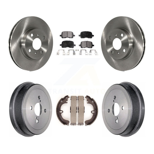 [Avant + Arrière] Kit de Disque et plaquette (semi-métallique) de frein pour Toyota Corolla K8F-103352