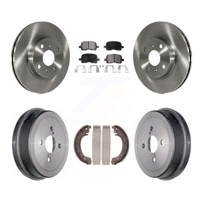 [Avant + Arrière] Kit de Disque et plaquette (semi-métallique) de frein pour 2002 Toyota Corolla From 04 02 K8F-103353