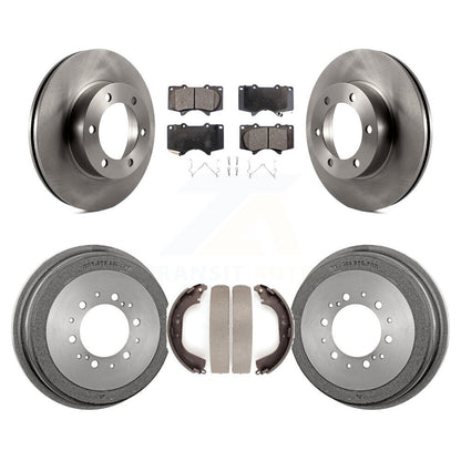 [Avant + Arrière] Kit de Disque et plaquette (semi-métallique) de frein pour 2000-2002 Toyota Tundra 5.3" Plate longueur K8F-103358