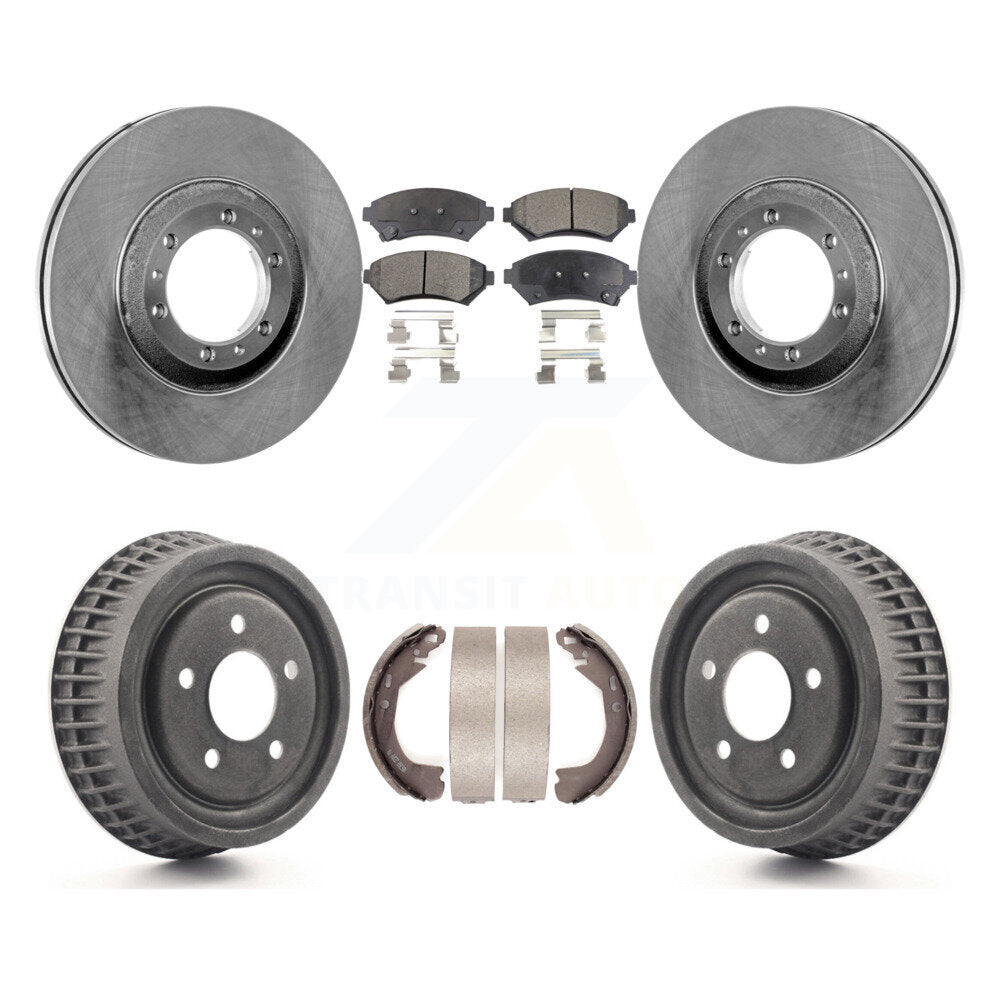 [Avant + Arrière] Kit de Disque et plaquette (semi-métallique) de frein pour Buick Century Chevrolet Venture Pontiac Montana Oldsmobile Silhouette Trans Sport K8F-103361