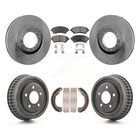 [Avant + Arrière] Kit de Disque et plaquette (semi-métallique) de frein pour Buick Century Chevrolet Venture Pontiac Montana Oldsmobile Silhouette Trans Sport K8F-103361