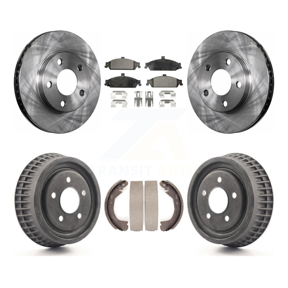 [Avant + Arrière] Kit de Disque et plaquette (semi-métallique) de frein pour Chevrolet Pontiac Grand Am Malibu Classic Oldsmobile Alero Cutlass K8F-103362