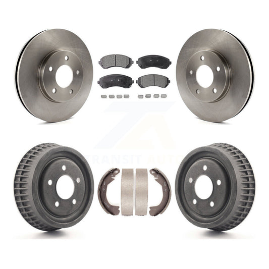 [Avant + Arrière] Kit de Disque et plaquette (semi-métallique) de frein pour 2002-2004 Chevrolet Venture Pontiac Montana Oldsmobile Silhouette K8F-103363